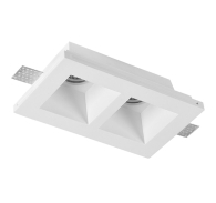 ADELEQ 21-11012 ΣΠΟΤ ΓΥΨΙΝΟ ΨΕΥΔ/ΦΗΣ ΔΙΠΛΟ ΤΕΤΡΑΓΩΝΟ GU10 ΒΑΘΥ D:215 h:58mm