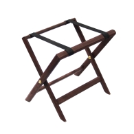 Αναδιπλούμενη ξύλινη μπαγκαζιέρα 50x38x49cm, βαμμένη σκούρο καφέ