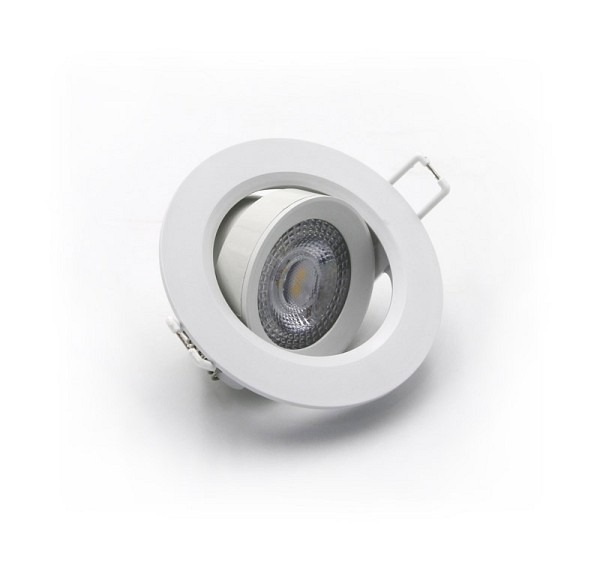 ADELEQ 21-07100 LED SPOT ΨΕΥΔΟΡ.ΠΛΑΣΤΙΚΟ ΣΤΡΟΓΓΥΛΟ ΛΕΠΤΟ 7W 6300K 38 ΛΕΥΚΟ