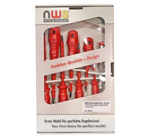 NWS 15-0 ΣΕΤ 8 ΚΑΤΣΑΒΙΔΙΑ NWS VDE 1000V ΚΟΚΚΙΝΗ ΛΑΒΗ